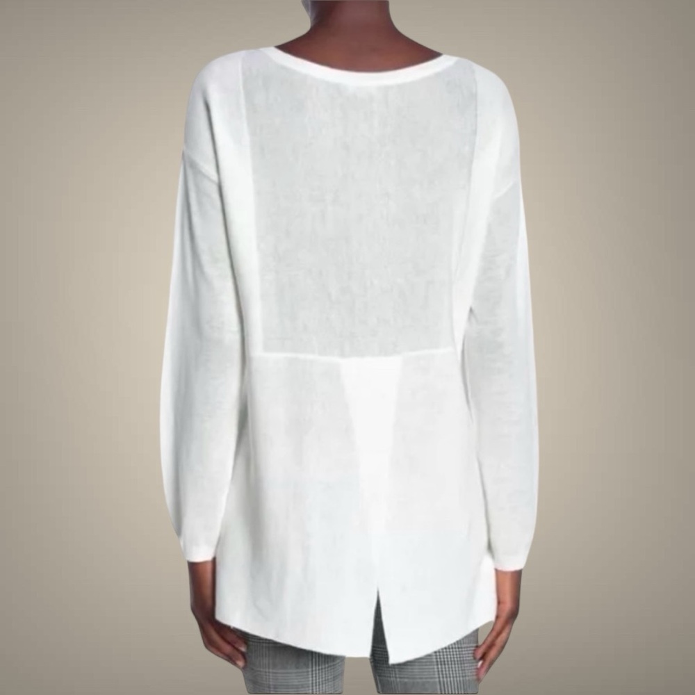 NYJD Boatneck Split Back Sweater